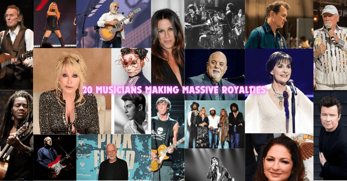 Musicians making massive royalties